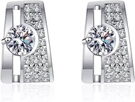 moissanite stud earrings earring 0.6ct d vvs1 brilliant diamond earrings