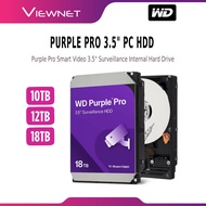 WD WESTERN DIGITAL INT HDD PURPLE PRO 3.5" SURVEILLANCE HDD CCTV SMART VIDEO INTERNAL HARD DRIVE HAR
