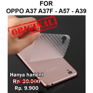 Skin carbon Oppo A37 A37f - A57 - A39 garskin hp anti gores belakang