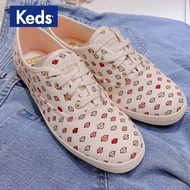 Keds katespade Joint Cooperation Valentine's Day Limited Lips Canvas Shoes Graffiti Print All-Match Casual Shoes well