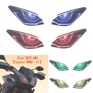 MT-09 Motorcycle Headlight Sticker For Yamaha MT09 MT 09 2016-2019 Tracer 900 GT 2018 2017 Decals Head Light Pegatinas 3D Guard