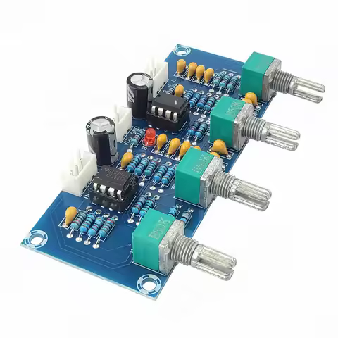 XH-A901 NE5532 Digital Power Amplifier DC Tone Board Pre-amplifier Treble Bass Volume Adjustable Pre
