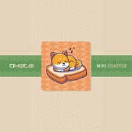 KAWAII Shiba Collection Mug Coaster Pad | Japanese Theme | Square Mug Coaster Pad