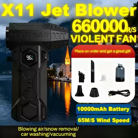 X11 Blower Violent Fan Handheld Turbo Jet Fan Brushless Motor 660,000 RPM Wind Speed 68m/s industria