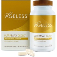 AGELESS™: UltraMAX Gold™ Capsules, HGH Anti-Aging Supplement for Women, Slows Cellular Aging, Suppor