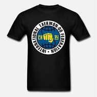 INTERNATIONAL TAEKWONDO FEDERATION ITF KARATE  T-shirt 01426  Fashion Short Sleeve Black T Shirt Per