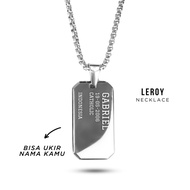 PROJECT NINETYSEVEN - Leroy Necklace - Necklace Custom Namebebas for Men and Women Titanium Anti-Rus