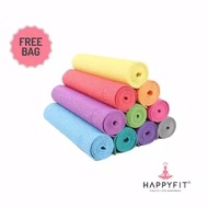 Harga Spesial Happyfit Happy Fit Matras Yoga 6Mm Gratis Tas Pvc Mat Free Bag - Hijau U4U0