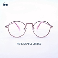 Baobab Eyewear | CHARLIE Replaceable Glasses | Non Prescription Eyeglasses For Men and Women Round