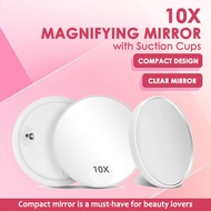 🇸🇬 10x Magnifying Mirror, Small Cosmetic Mirror with Suction Cup, Magnifying Makeup Mirror, Portable