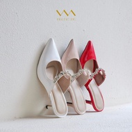 Emily Heels - Comfy Soft Heels 7cm Mules