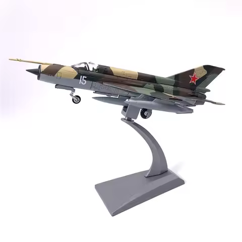 Aircraft Plane model former Soviet Air Force fighter MiG-21 airplane Alloy model diecast 1:72 metal 