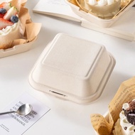 10pcs Korean Bento Box 6inch Burger Box Bento Cake Dessert Cake Box