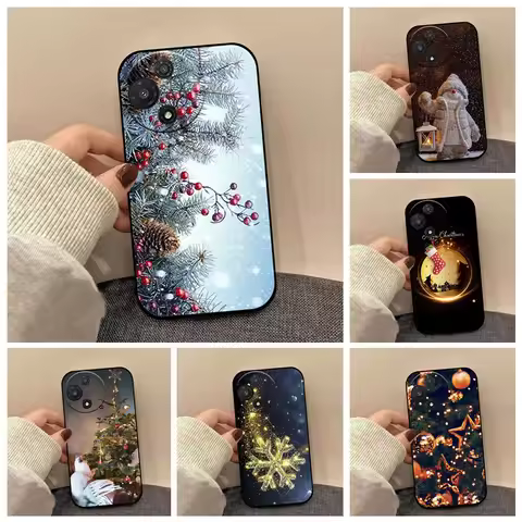Winter Christmas Pattern TPU Silicone Case For TCL 60 SE 50 50XE 50XL Pro NXTPAPER 5G 60SE 605 4G 50
