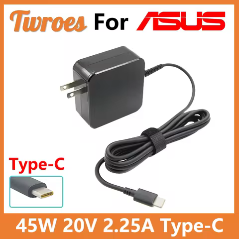 45W 20V 2.25A USB C Type C Laptop Charger Adapter Phone For ASUS MacBook ZenBook Lenovo Dell Xiaomi 