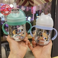 250ml Baby Water Bottle Learning Cup Non-spill Training Handle Cup Leak-proof Water Bottle O5h7