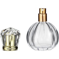 50ML 1.7OZ Vintage Pumpkin Shape Spray Bottle Empty Refillable Clear Glass Perfume Bottle Fine Mist 