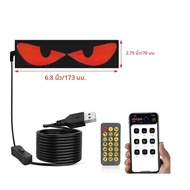 รถ LED ป้ายไฟ DEVIL Eyes Light สําหรับรถบรรทุกรถแท็กซี่กระจกเรืองแสง LED ป้ายไฟตายืดหยุ่นจอแสดงผล LE