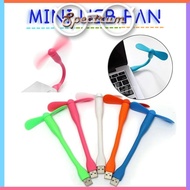 (1PC) Fashion Flexible Portable Mini USB Fan Bendable Removable Gadgets Detachable Cooling Fan for Powerbank PC Laptop