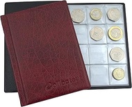 COLLECTOR - COIN ALBUM for 96 Medium Coins £1 £2 50p COIN CLASER - MULTICHOICE (Red)