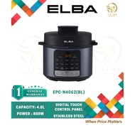 ELBA 4.0L ELECTRIC PRESSURE COOKER  / DIGITAL WITH TOUCH CONTROL PANEL - EPC-N4062(BL)