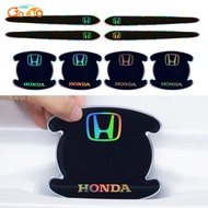 GTIOATO Laser Car Door Handle Protector Door Bowl Sticker Car Accessories For Honda Vezel Fit Civic 