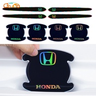 GTIOATO Laser Car Door Handle Protector Door Bowl Sticker Car Accessories For Honda Vezel Fit Civic Jazz City