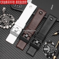 Diesel DIESEL leather watch strap DZ7257 DZ4318 DZ7313 litchi pattern strap 24 26mm