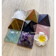 Soul Stone Natural Crystal Pure Unoptimized Pyramid White Pink Amethyst Yellow Tiger Eye Obsidian La
