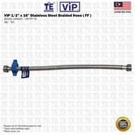 VIP 1/2” x 16” Stainless Steel Braided Hose ( FF ) FF-16