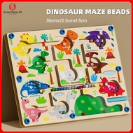【24h】Magnetic Color & Number Maze Wooden for Kids Magnet Counting Game Montessori Sorting Game Early