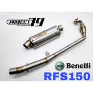 Project79 Benelli RFS150 Exhaust Full System Power Bomb Muffler Original Project79 QPM10SV