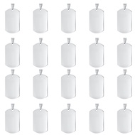 P.K.YO-Stainless Steel Stamping Blanks Dog Tag Metal Blank ID Card Stainless Steel Hanging Plate