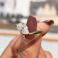 European American ins Marquise Diamond Flashing Diamond Zircon Ring Women
