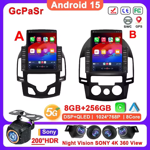 9.7 inch Android 15 For Hyundai i30 1 FD 2007 - 2012 Radio Navigation Touch Screen Multimedia Player