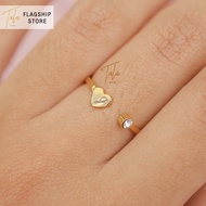 Tala by Kyla Heart Stud Ring Plus Box