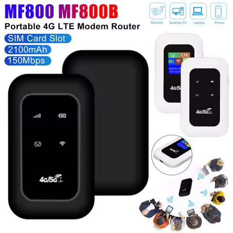MF800 MF800B Portable Mini Pocket Router With SIM Card Slot 150Mbps High Speed Travel WiFi Hotspot 2