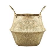 Storage Baskets Laundry Seagrass Baskets Wicker Hanging Flower Pot Baskets Storage Flower Home Pot Panier Osier Basket for Toys