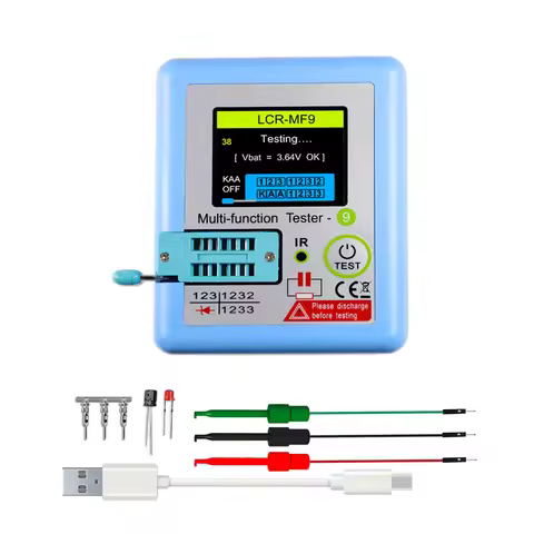 LCR-MF9 1.8" TFT LCD Display Multi-meter Transistor Tester Diode Triode Capacitor Resistor Test Mete