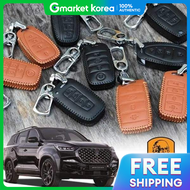 All New Rexton E1S0G0D9 Smart Key Case 5-Button Larento Leather Key Wallet