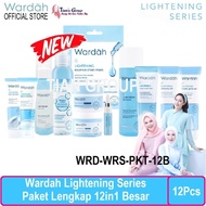 Paket Murah Wardah Lengkap 12in1 Besar Lightening Series Original Asli