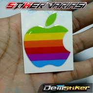 Large apple embossed stickers