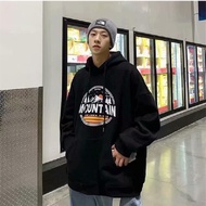 >NB Hoodie【M-8XL】Japanese Fashion Men's Hoodie Printed Sunset Pattern Oversized Loose Casual Comfort