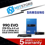 SAMSUNG 990 EVO 2TB  PCIe 4.0 x4 / 5.0 x2 NVMe M.2 SSD - MZ-V9E2T0BW