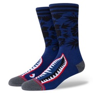 (L Size) Stance Tropical Warbird Infiknit™ Light Cushion Crew Socks鯊魚中筒棉襪