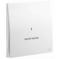 Legrand Mallia Senses 20A Double Pole Switch with RED LED Indicator - Matt White