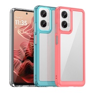 For Motorola Moto G35 Transparent Acrylic Shockproof Protective Phone Cover Case