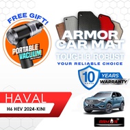 Armor Haval H6 HEV 2024-KINI Carpet Kereta Alas Kaki Car Mat Karpet Tebal Foot Mat