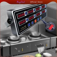 MagiDeal 8 Channels Commercial Kitchen Timer Adjustable for Home Multiple Events