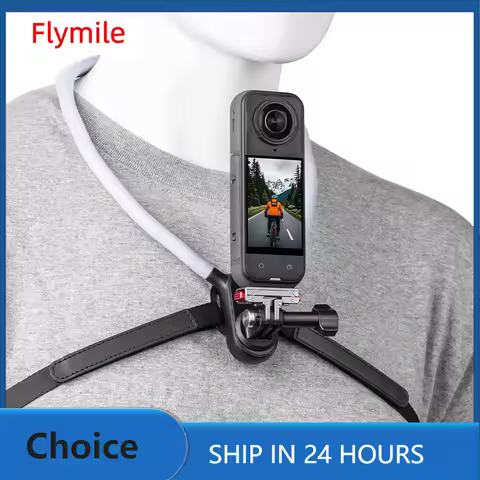 Flymile Neck Mount Holder for DJI Action 5 Pro/Osmo 360/Nano/Insta360 Ace Pro/Gopro Camera Accessori